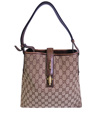 Monogram Piston Shoulder Bag, front view